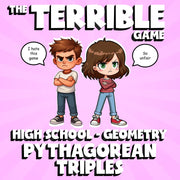 Pythagorean Triples THE TERRIBLE GAME - No Prep Geometry Math Review Activity