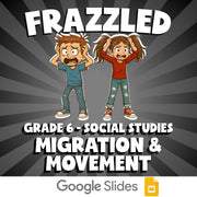 Migration & Movement FRAZZLED Socials Game - No Prep Grade 6 Review Activity