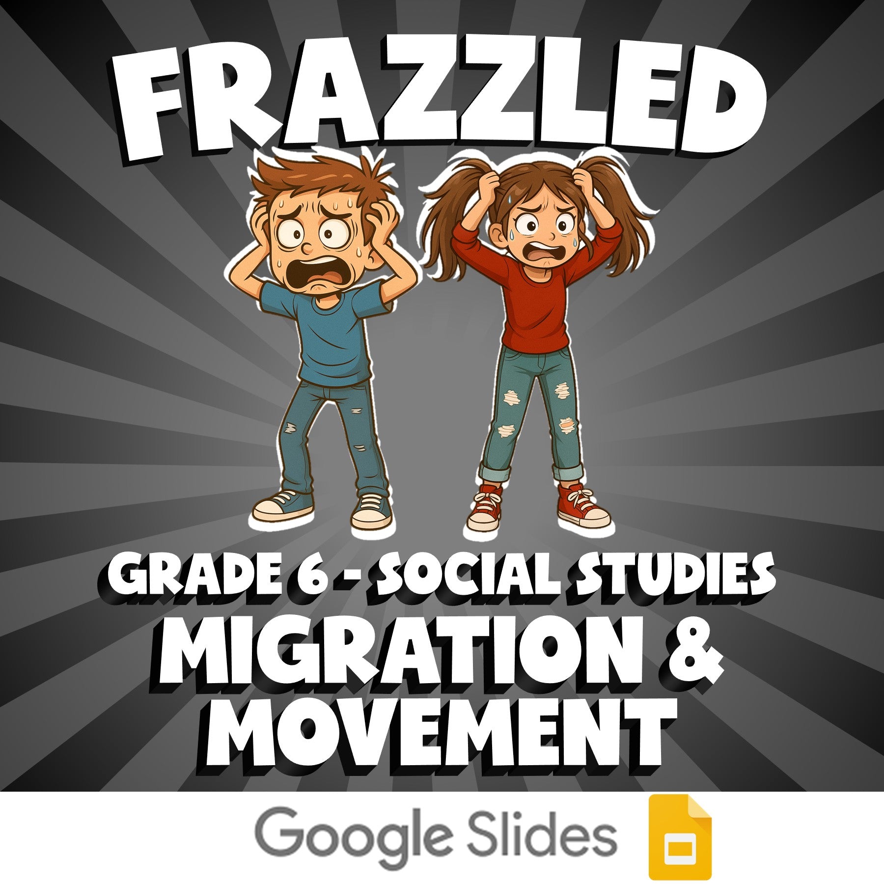 Migration & Movement FRAZZLED Socials Game - No Prep Grade 6 Review Activity