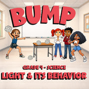 Light & Its Behavior BUMP Science Game - No Prep Grade 4 Review Activity