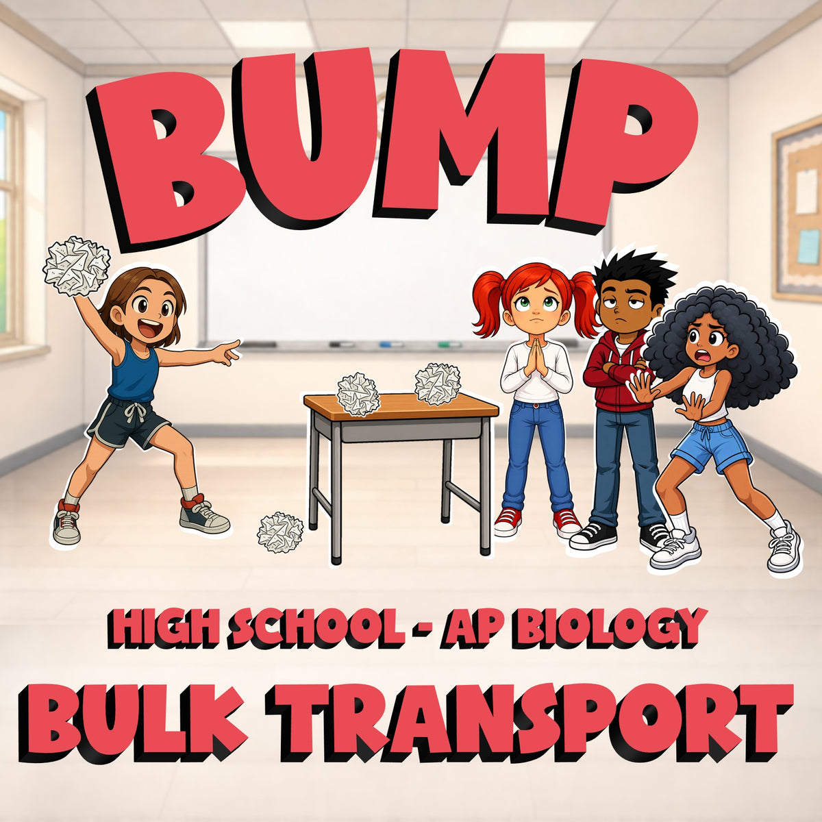 Bulk Transport BUMP Science Game - No Prep AP Biology Review Activity