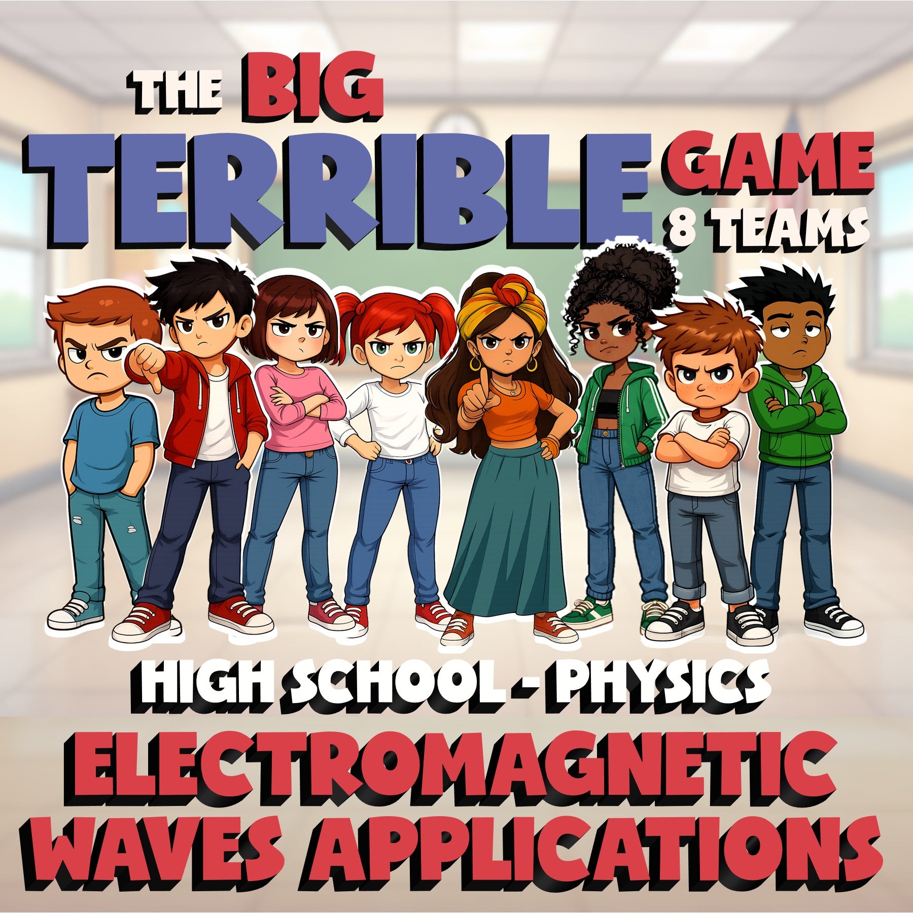 Electromagnetic Waves Applications BIG TERRIBLE GAME - Physics Science Review