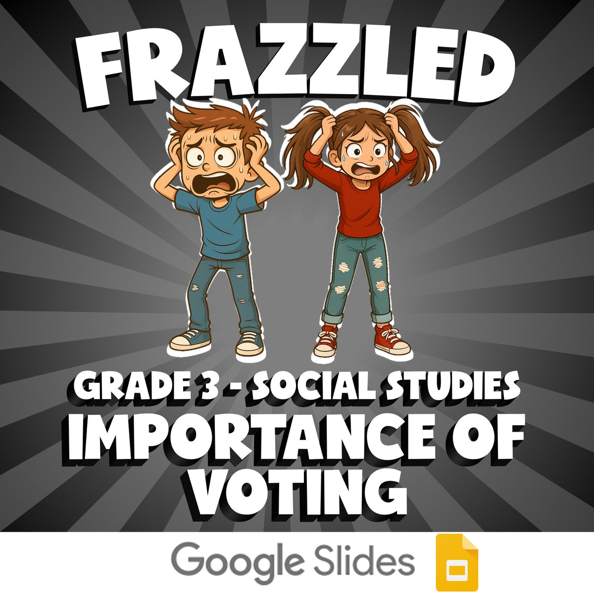 Importance of Voting FRAZZLED Socials Game - No Prep Grade 3 Review Activity