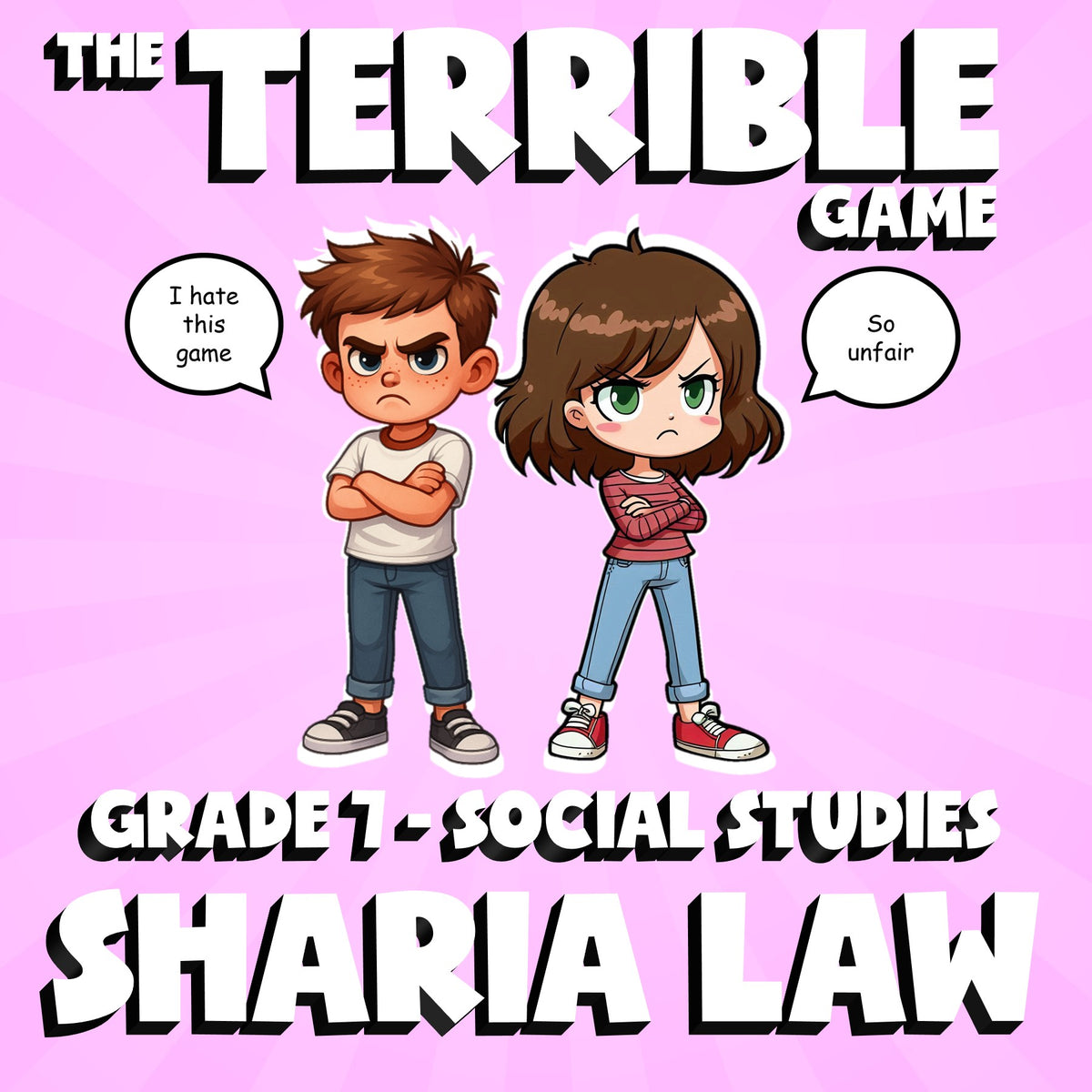 Sharia Law THE TERRIBLE GAME - No Prep Grade 7 Socials Review Activity