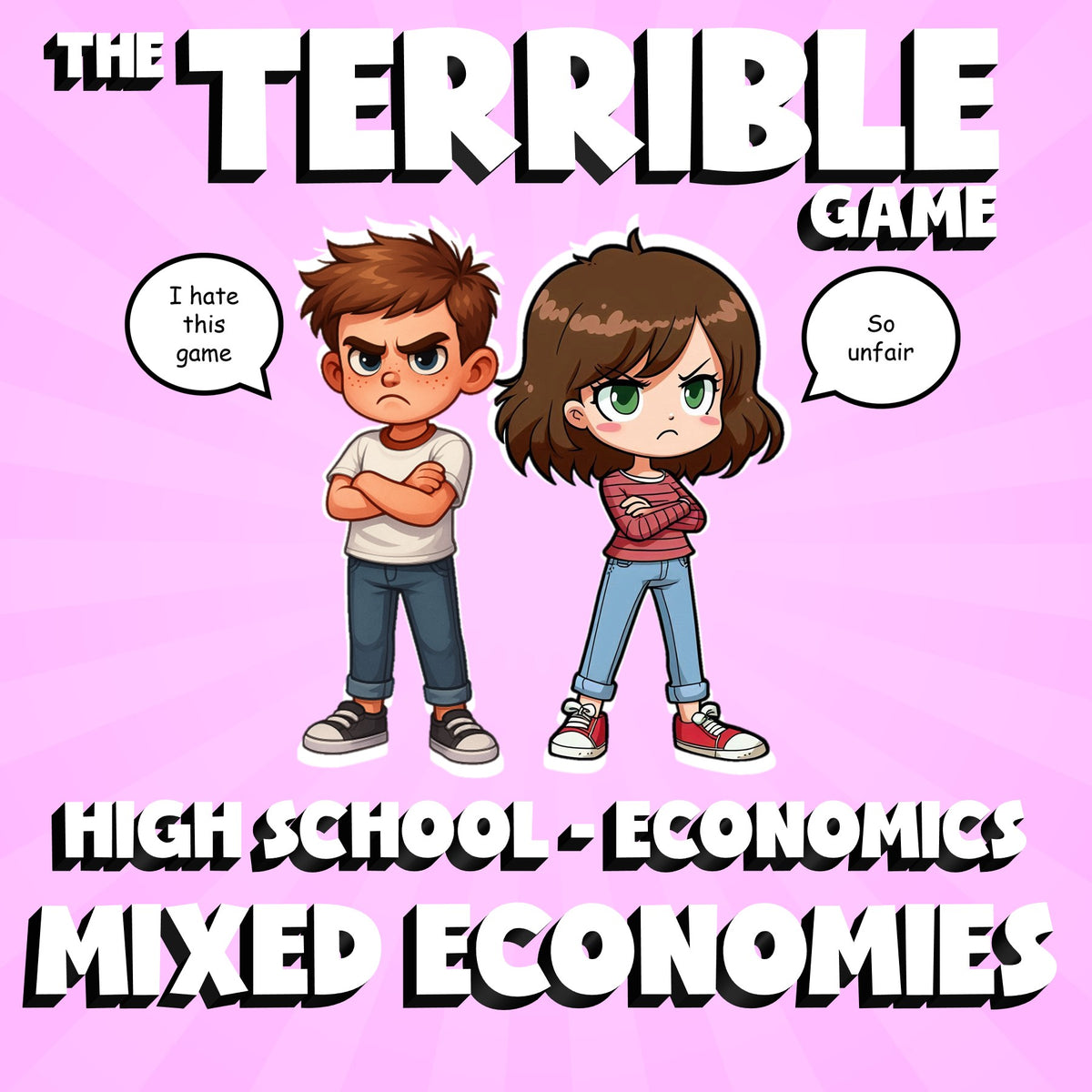 Mixed Economies THE TERRIBLE GAME - No Prep Economics Review Activity