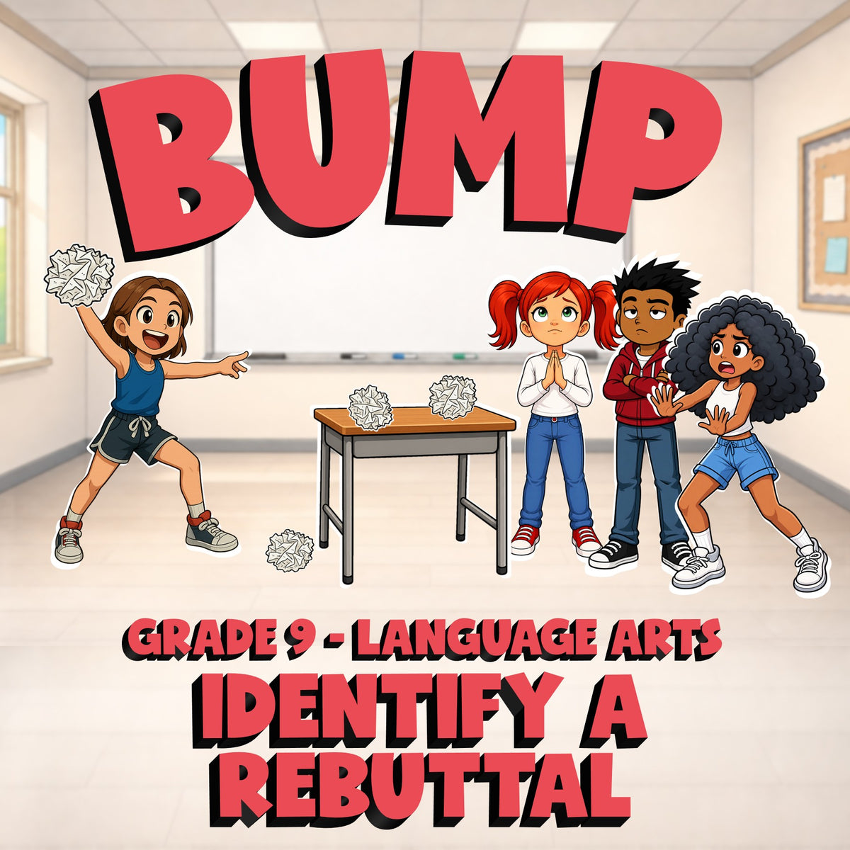 Identify a Rebuttal BUMP ELA Game - No Prep Grade 9 Review Activity