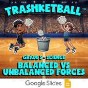 Balanced vs Unbalanced Forces TRASHKETBALL Science Game - No Prep Grade 5 Review
