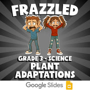 Plant Adaptations FRAZZLED Science Game - No Prep Grade 3 Review Activity