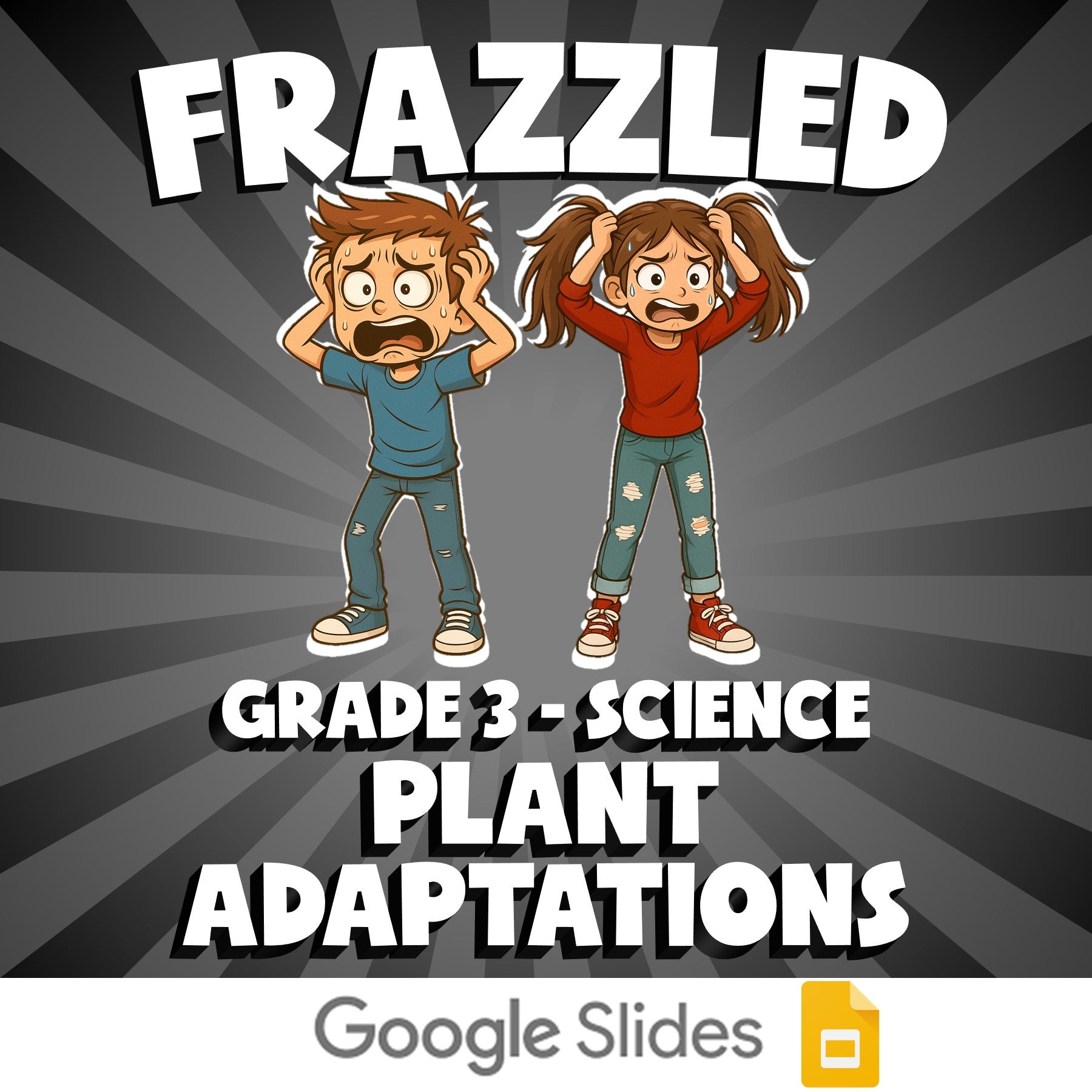 Plant Adaptations FRAZZLED Science Game - No Prep Grade 3 Review Activity
