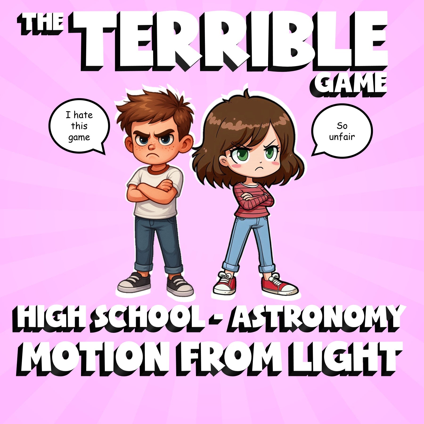 Motion from Light THE TERRIBLE GAME - No Prep Astronomy Science Review Activity