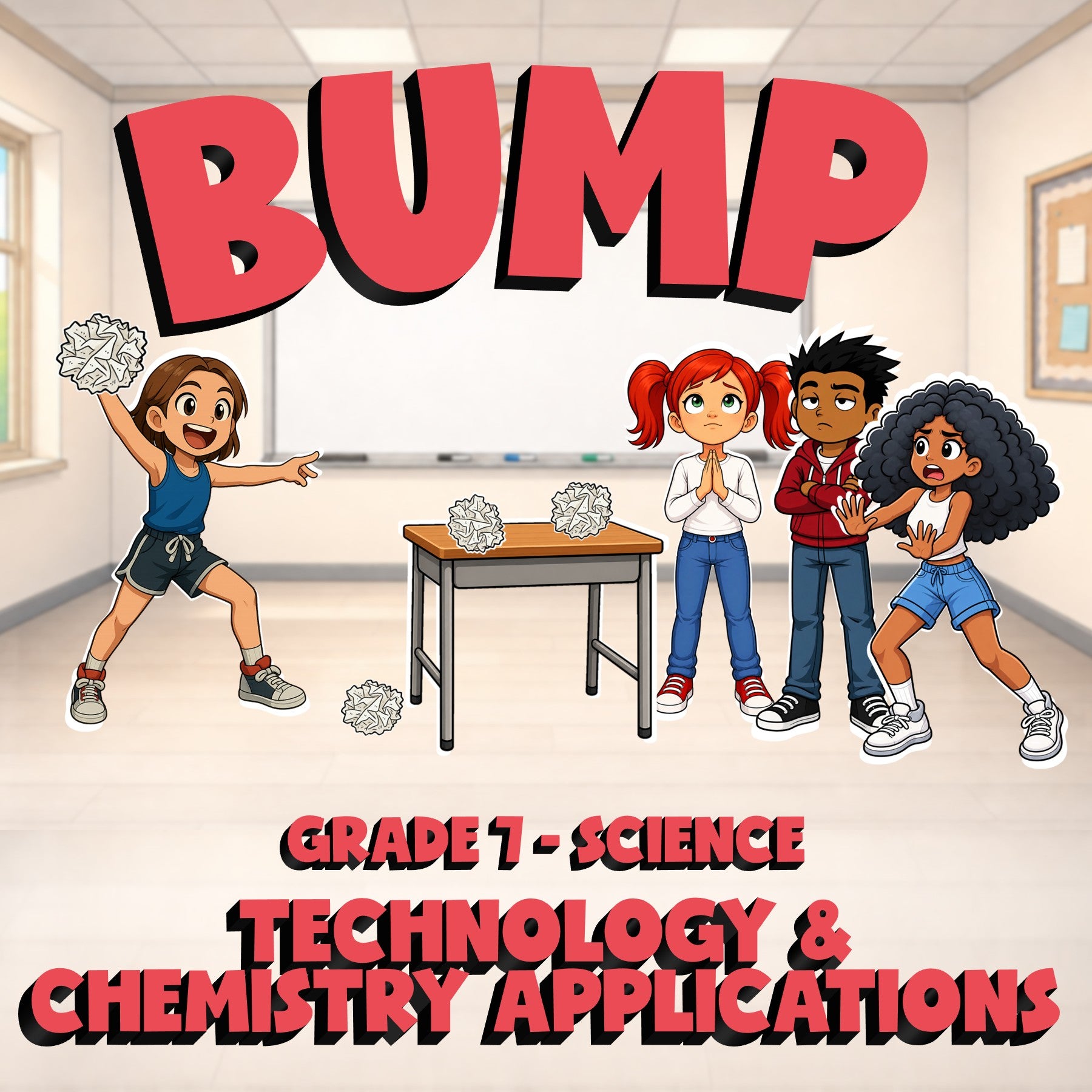 Technology & Chemistry Applications BUMP Science Game - No Prep Grade 7 Review