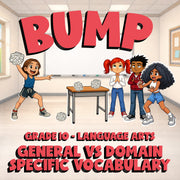 General vs Domain Specific Vocabulary BUMP ELA Game - No Prep Grade 10 Review