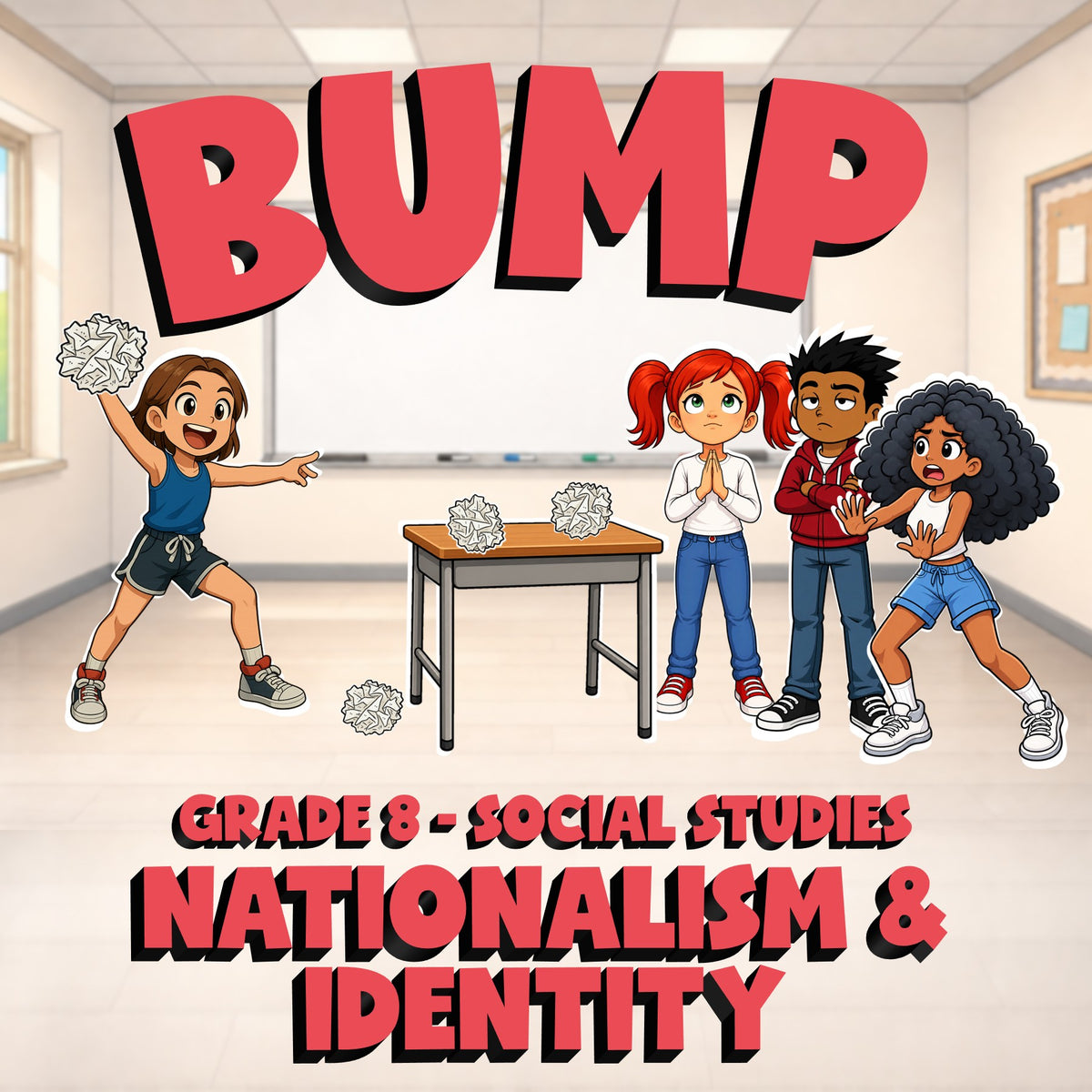 Nationalism & Identity BUMP Socials Game - No Prep Grade 8 Review Activity