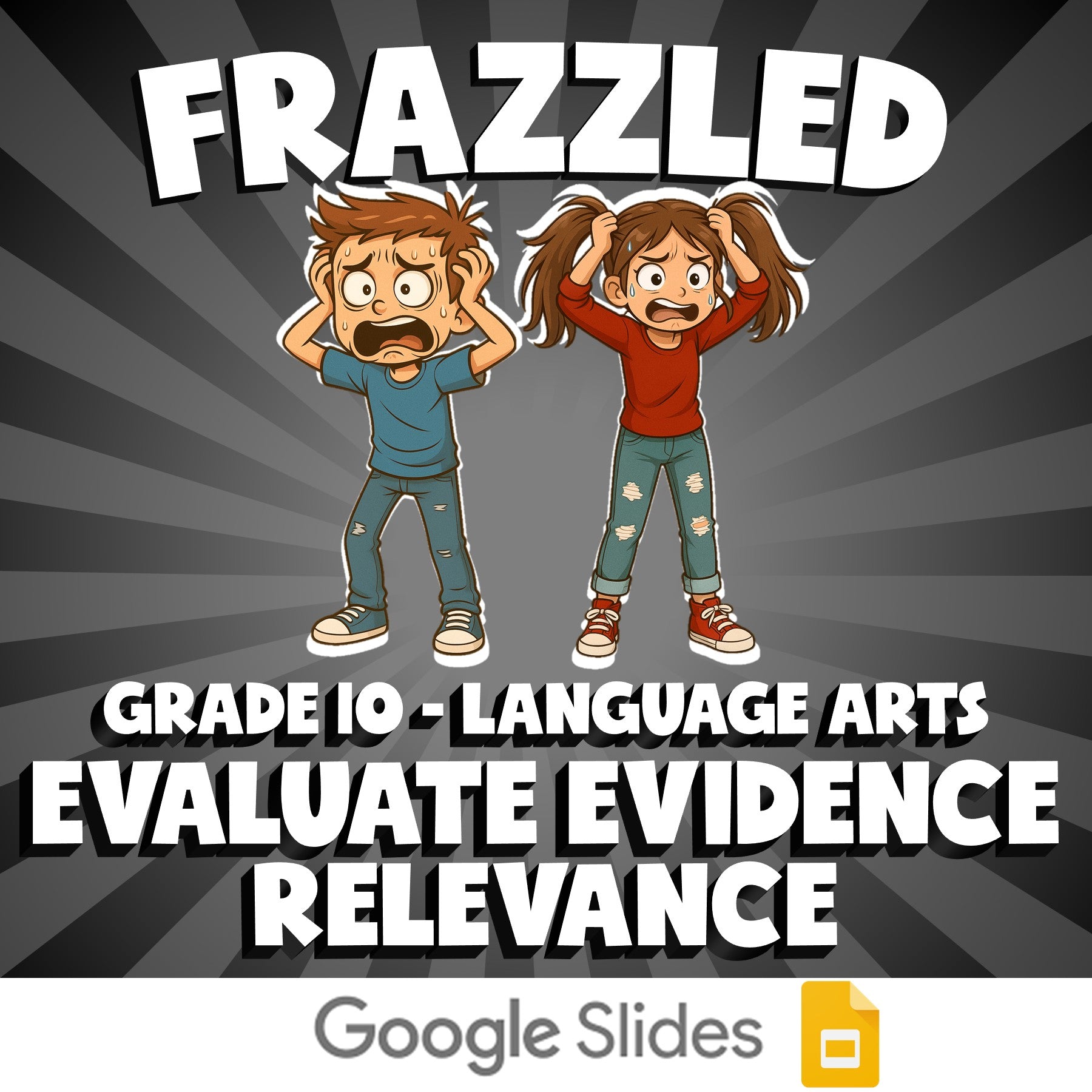 Evaluate Evidence Relevance FRAZZLED ELA Game - No Prep Grade 10 Review Activity