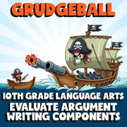 Evaluate Argument Writing Components GRUDGEBALL ELA Game - No Prep Grade 10