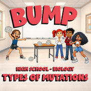 Types of Mutations BUMP Science Game - No Prep Biology Review Activity