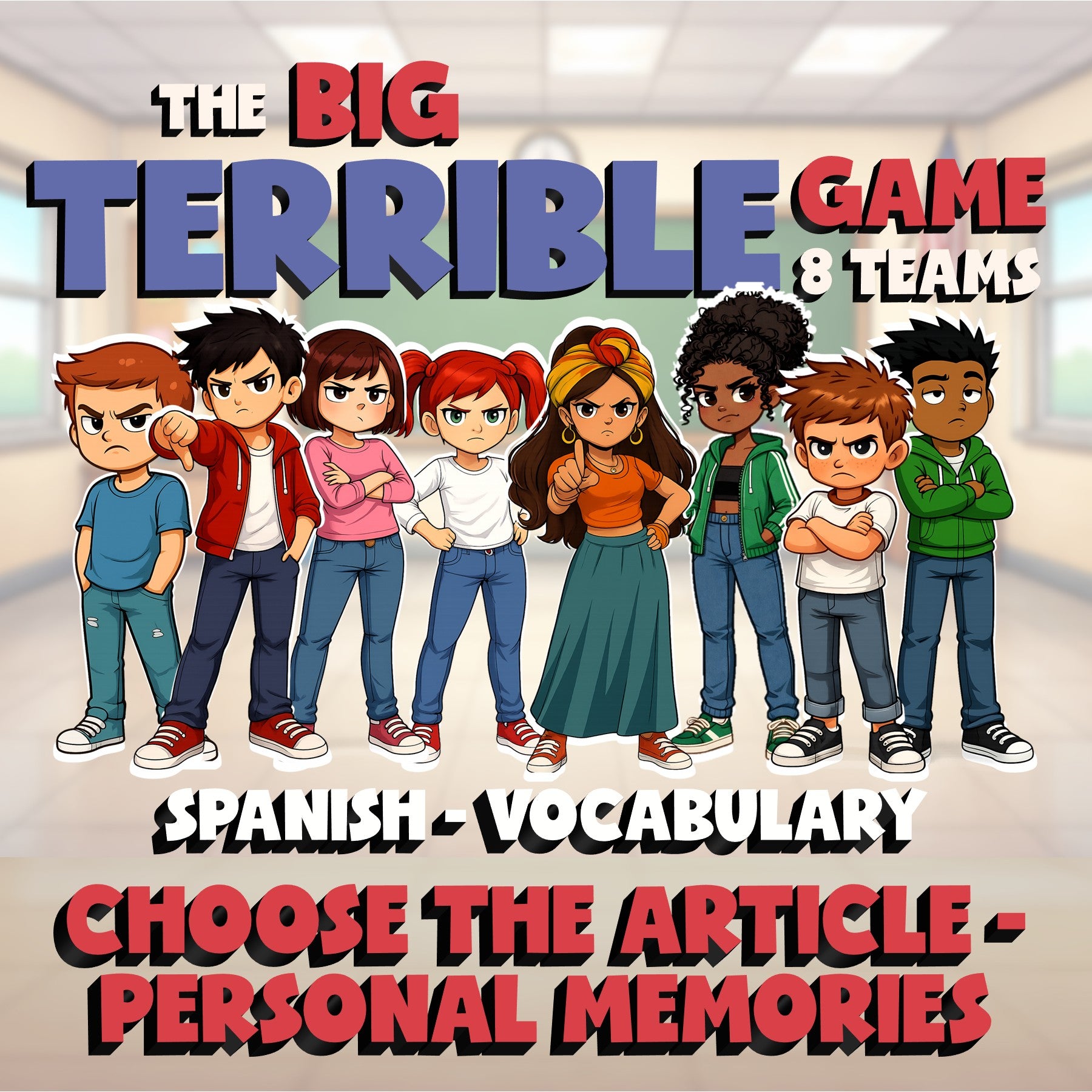 Choose The Article - Personal Memories BIG TERRIBLE GAME - Spanish Exercise