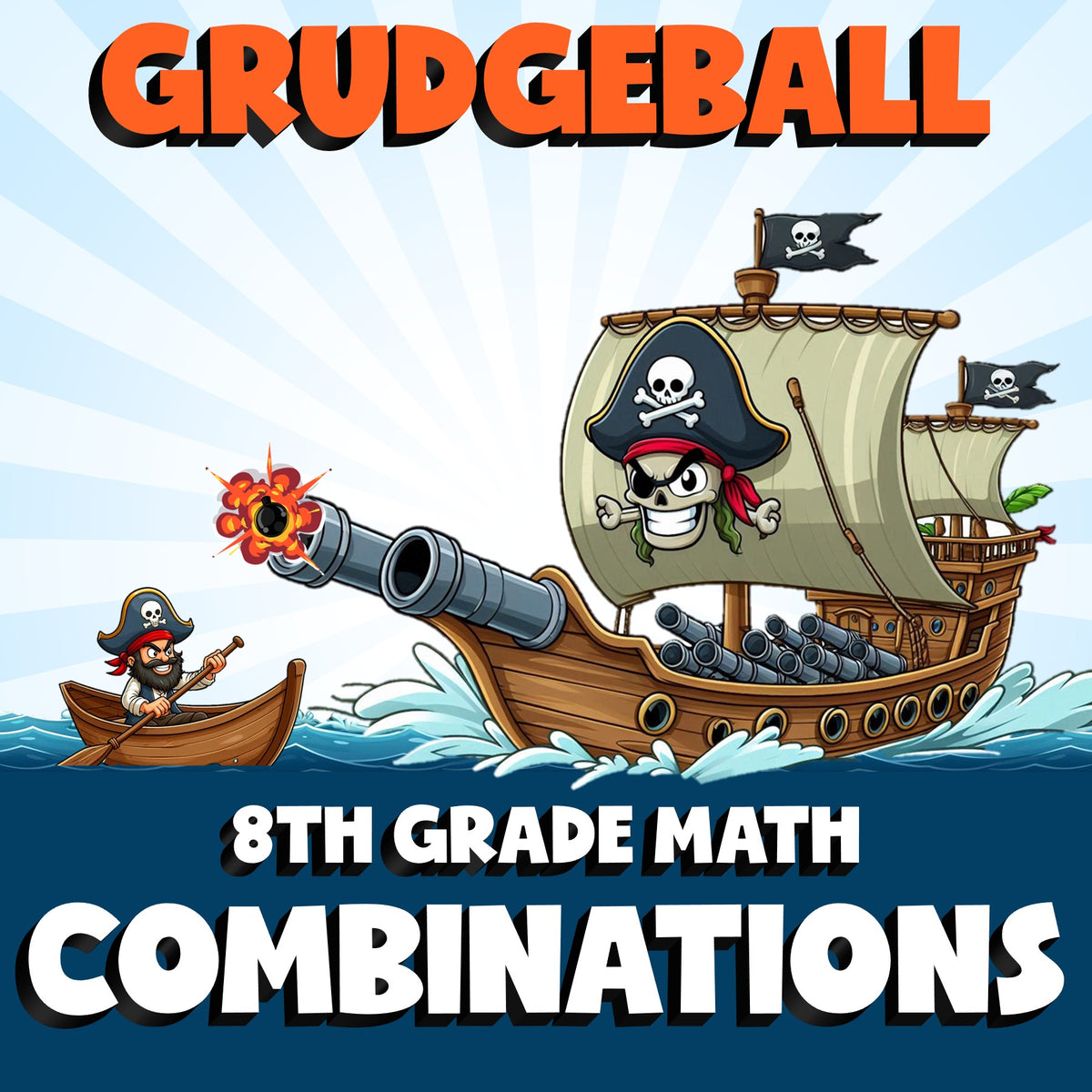 Combinations GRUDGEBALL Math Game - No Prep Grade 8 Review Activity