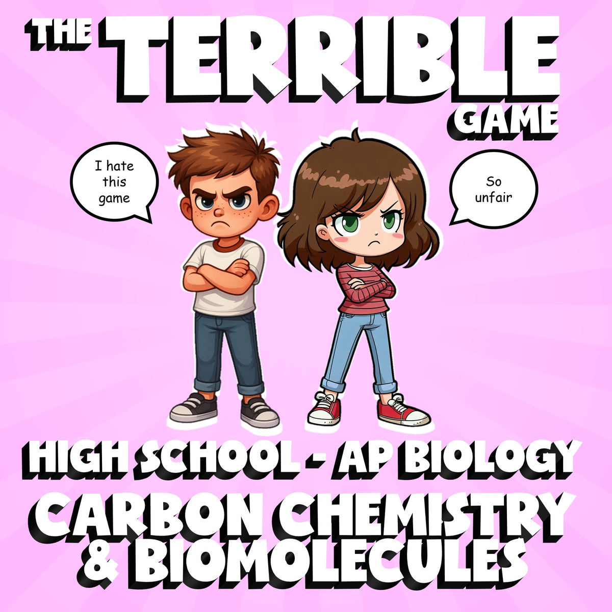 Carbon Chemistry & Biomolecules THE TERRIBLE GAME - AP Biology Science Review