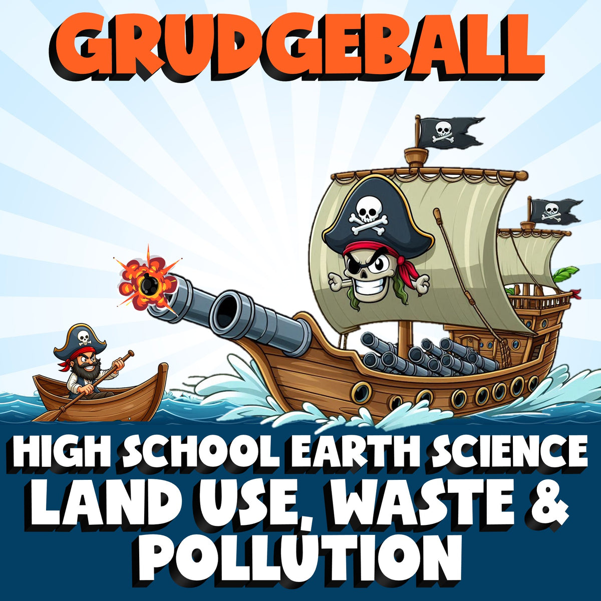 Land Use, Waste & Pollution GRUDGEBALL Game - No Prep Earth Science Review