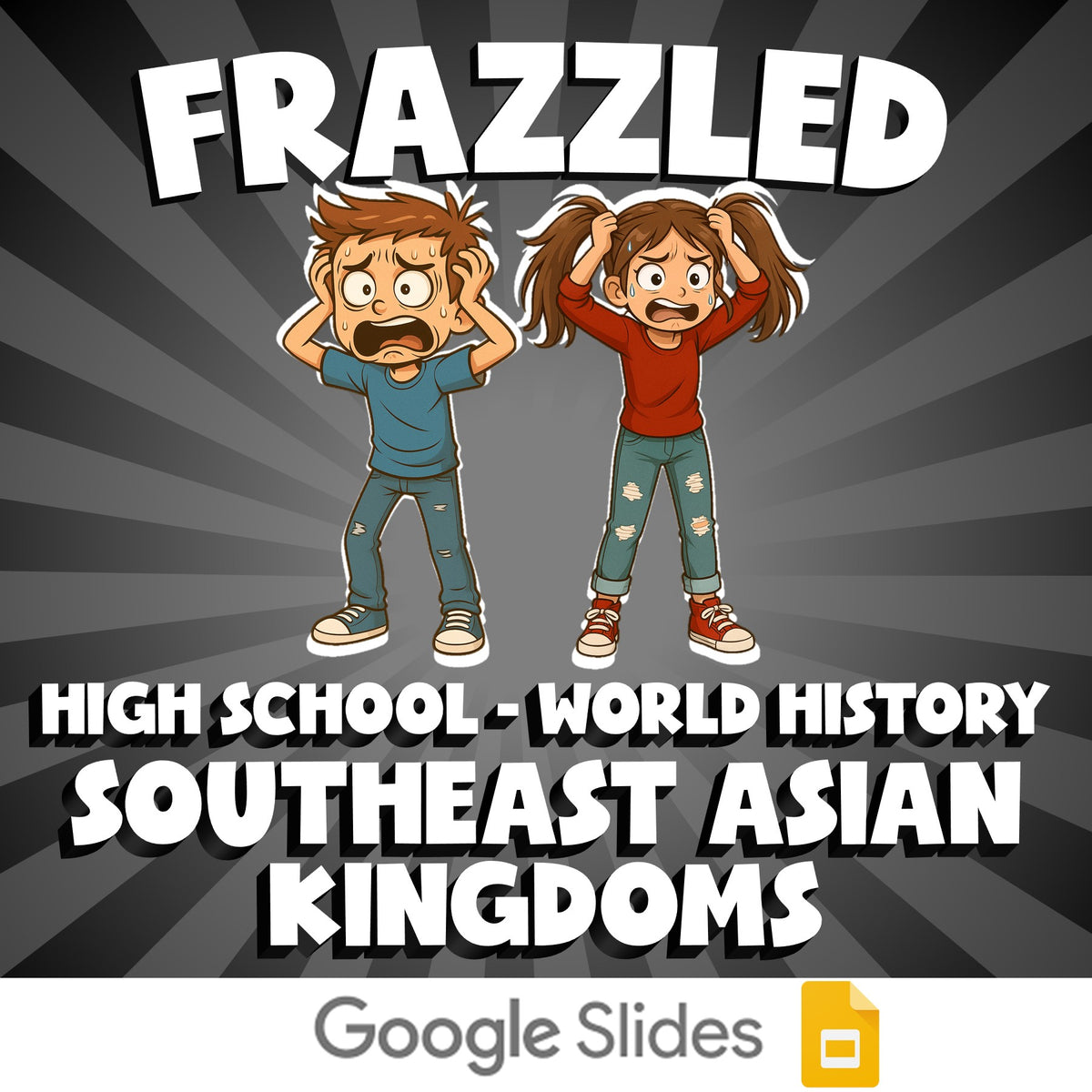 Southeast Asian Kingdoms FRAZZLED Game - No Prep World History Review Activity