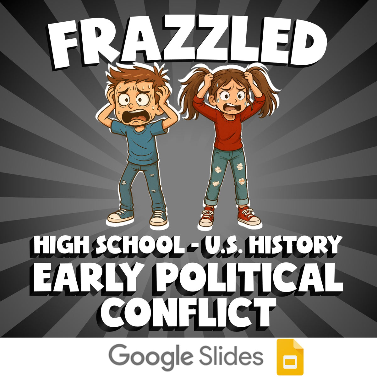 Early Political Conflict FRAZZLED U.S. History Game - No Prep Review Activity