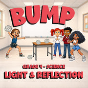 Light & Reflection BUMP Science Game - No Prep Grade 4 Review Activity