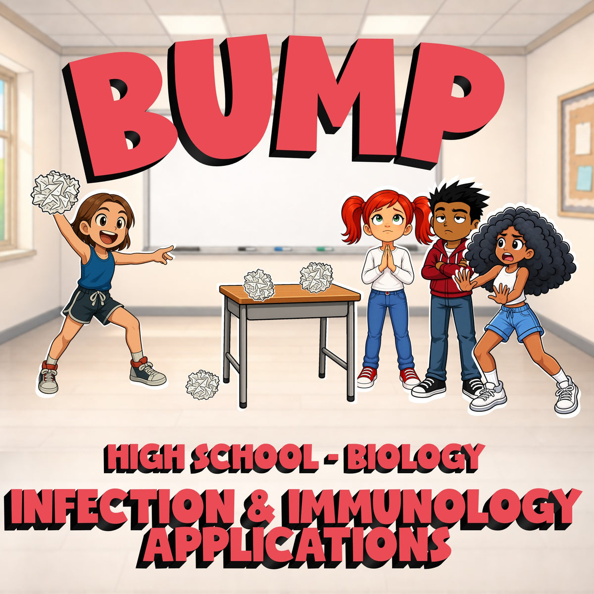 Infection & Immunology Applications BUMP Science Game - No Prep Biology Review