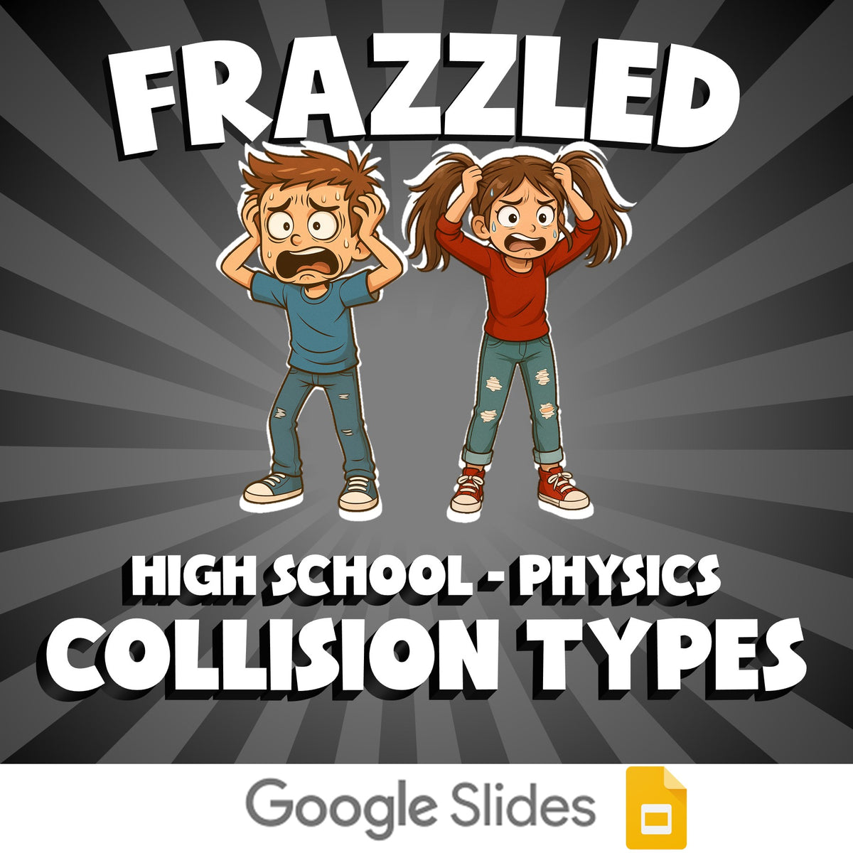 Collision Types FRAZZLED Science Game - No Prep Physics Review Activity