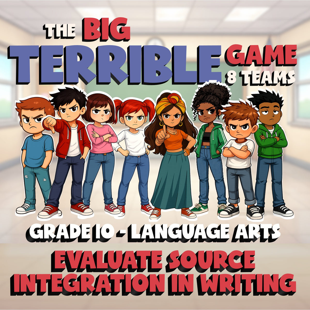 Evaluate Source Integration in Writing BIG TERRIBLE GAME - Grade 10 ELA Review