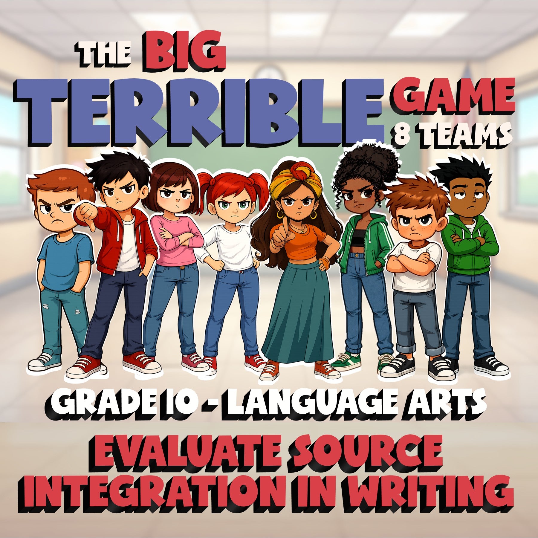 Evaluate Source Integration in Writing BIG TERRIBLE GAME - Grade 10 ELA Review