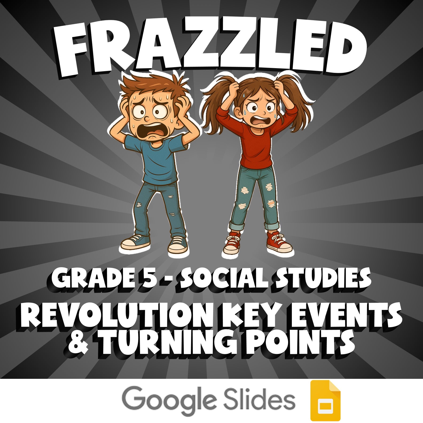 Revolution Key Events & Turning Points FRAZZLED Socials Game - No Prep Grade 5
