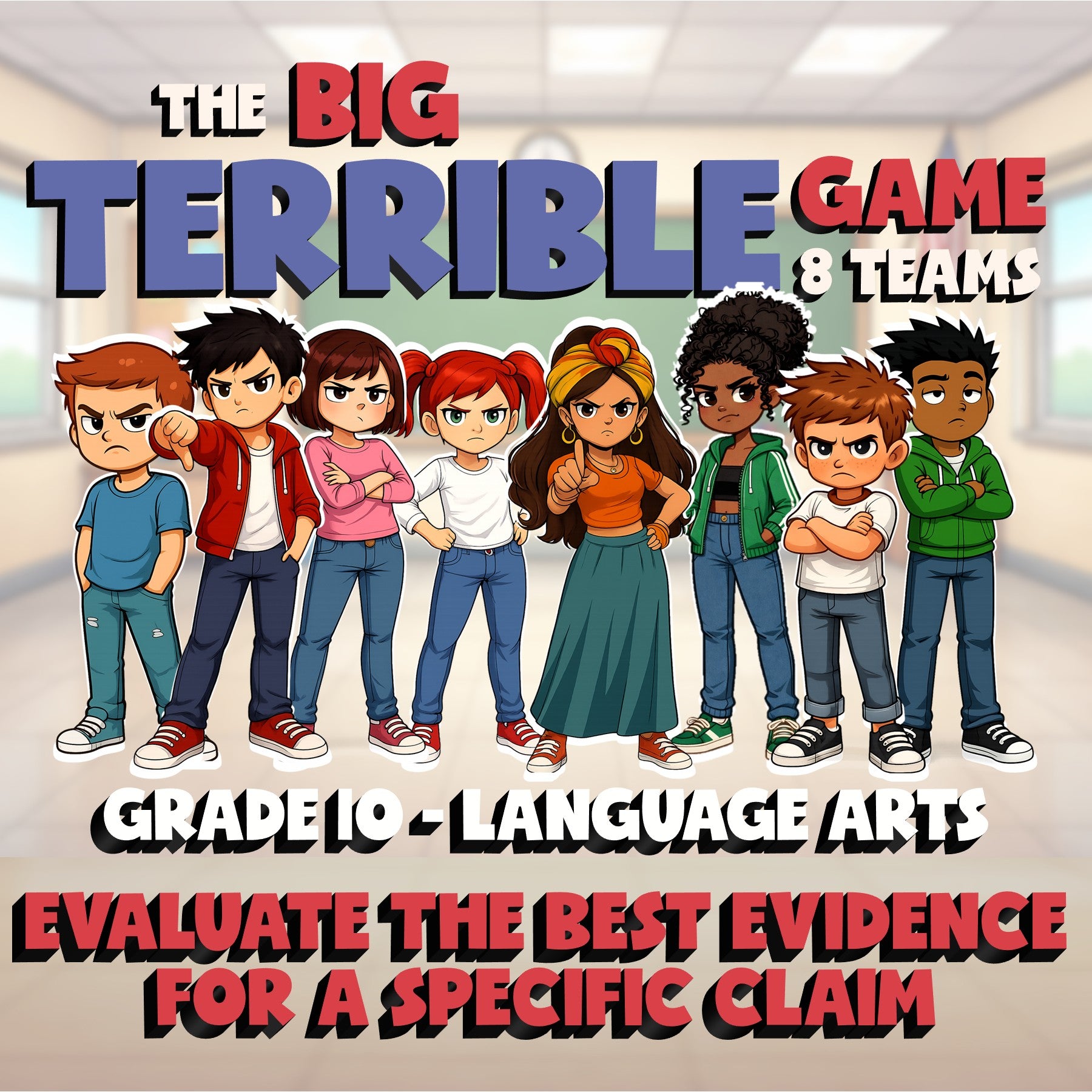 Evaluate the Best Evidence for a Specific Claim BIG TERRIBLE GAME - Grade 10 ELA