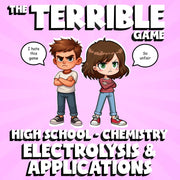Electrolysis & Applications THE TERRIBLE GAME - No Prep Chemistry Science Review