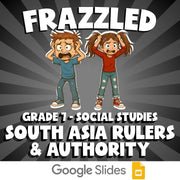 South Asia Rulers & Authority FRAZZLED Socials Game - No Prep Grade 7 Review