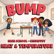Heat & Temperature BUMP Science Game - No Prep Chemistry Review Activity