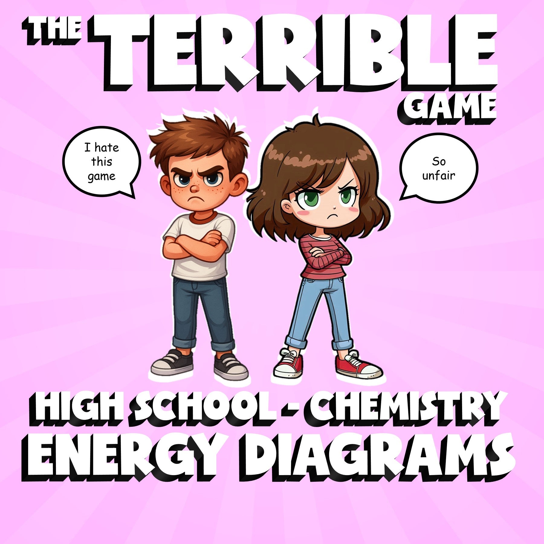 Energy Diagrams THE TERRIBLE GAME - No Prep Chemistry Science Review Activity