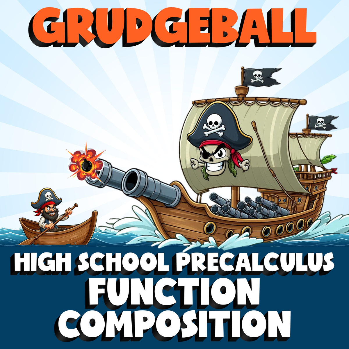 Function Composition GRUDGEBALL Math Game - No Prep PreCalculus Review Activity