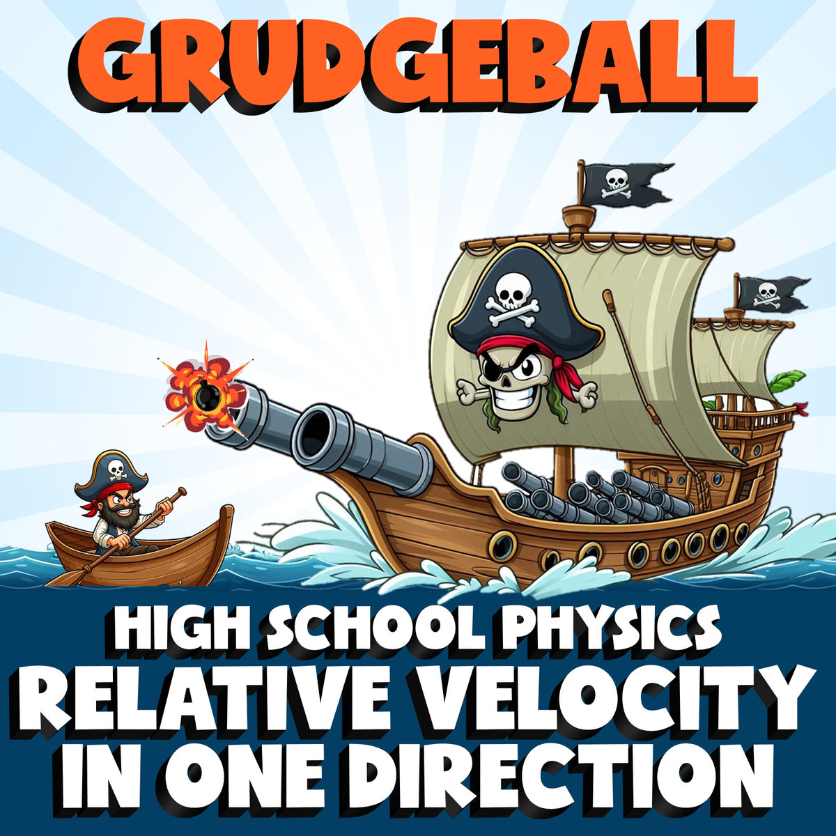 Relative Velocity in One Direction GRUDGEBALL Science Game - No Prep Physics