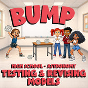 Testing & Revising Models BUMP Science Game - No Prep Astronomy Review Activity
