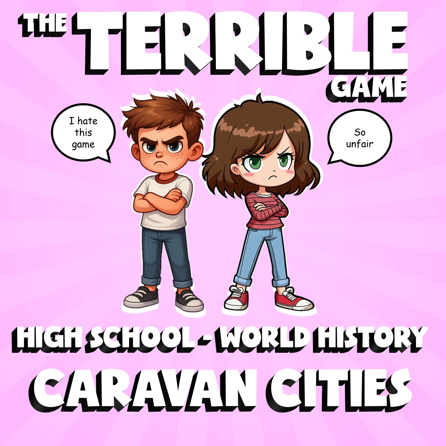 Caravan Cities THE TERRIBLE GAME - No Prep World History Review Activity