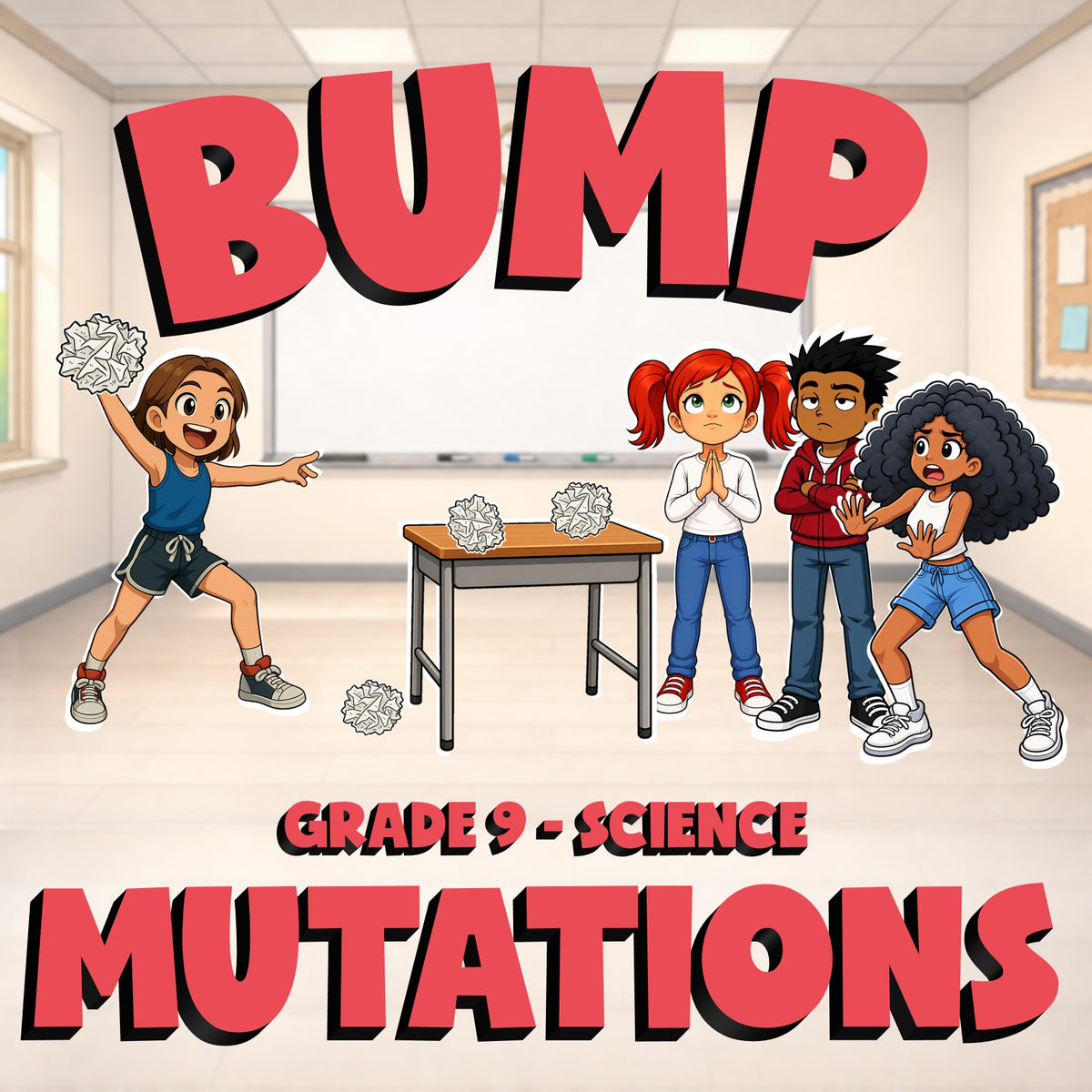 Mutations BUMP Science Game - No Prep Grade 9 Review Activity