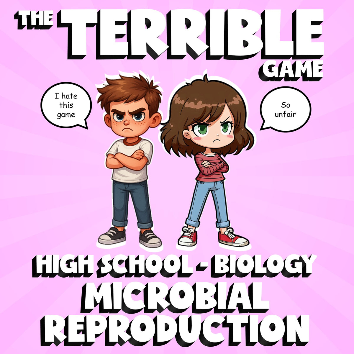 Microbial Reproduction THE TERRIBLE GAME - No Prep Biology Science Review