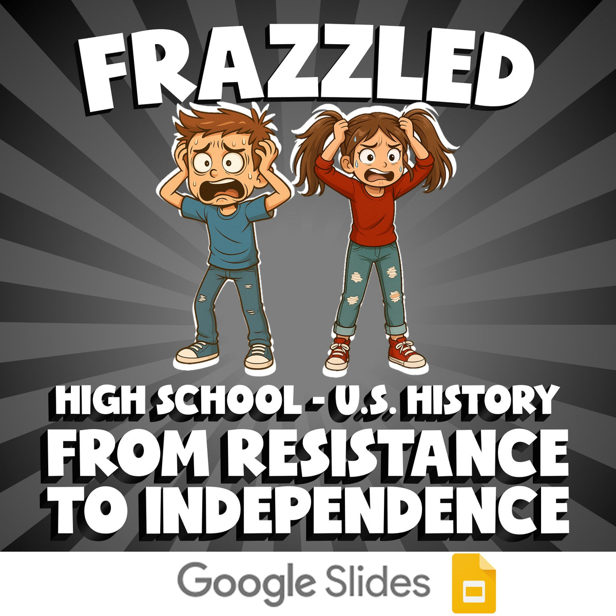 From Resistance to Independence FRAZZLED U.S. History Game - No Prep Review