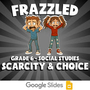 Scarcity & Choice FRAZZLED Socials Game - No Prep Grade 6 Review Activity
