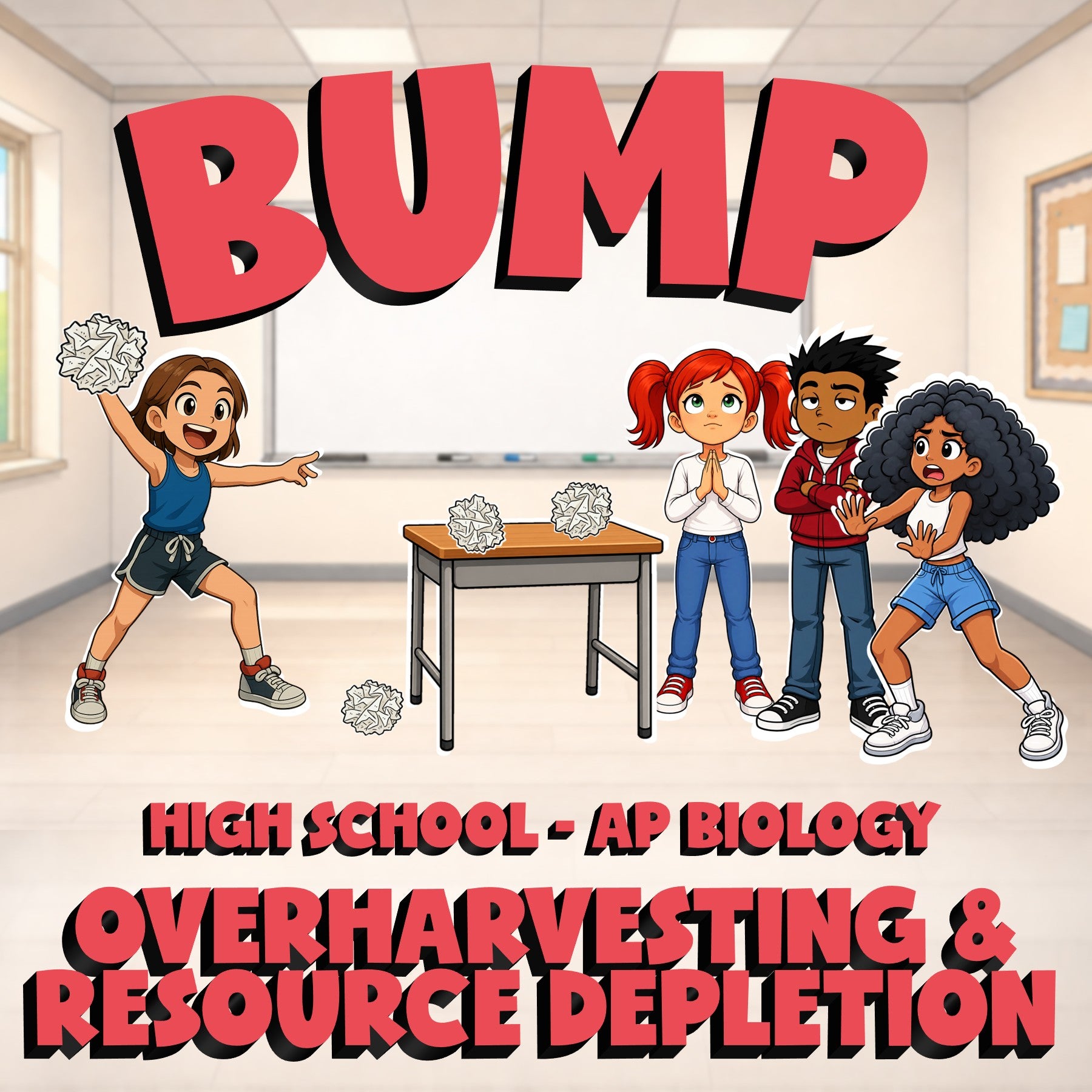 Overharvesting & Resource Depletion BUMP Science Game - No Prep AP Biology