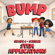 STEM Applications BUMP Science Game - No Prep Grade 6 Review Activity