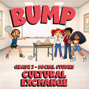 Cultural Exchange BUMP Socials Game - No Prep Grade 3 Review Activity