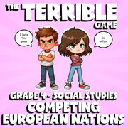 Competing European Nations THE TERRIBLE GAME - No Prep Grade 4 Socials Review