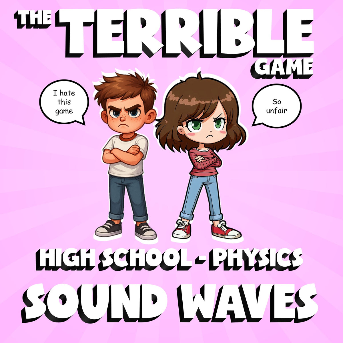 Sound Waves THE TERRIBLE GAME - No Prep Physics Science Review Activity